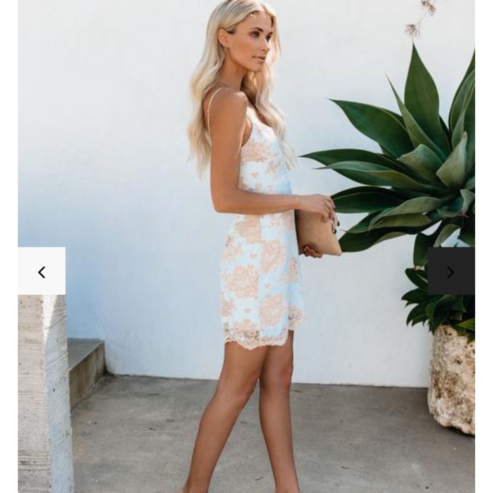 LIGHT BLUE/NUDE Dress